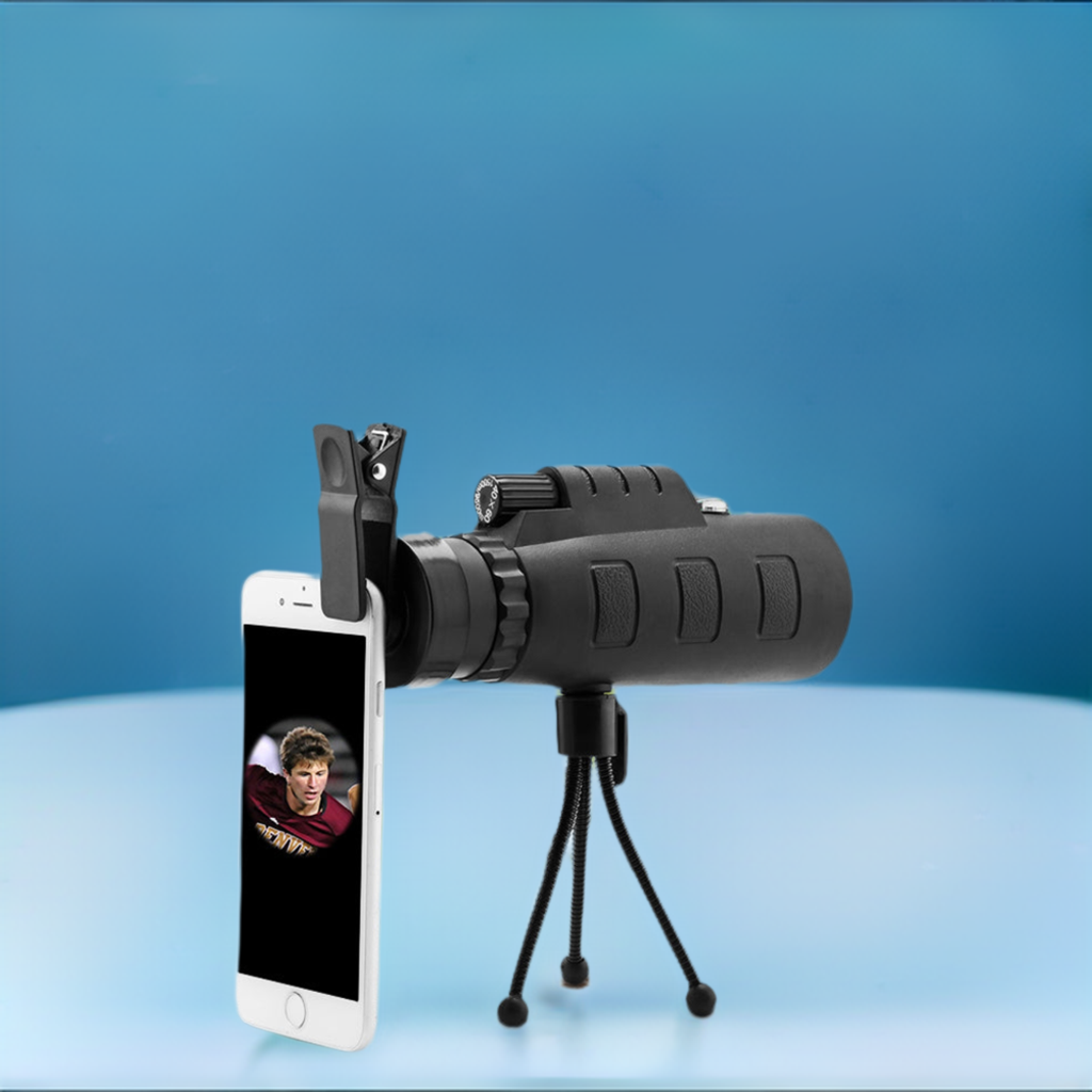 10X HD Optical Monocular Telescope with Phone Clip